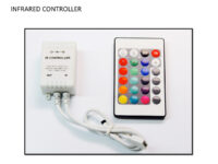 Infrared remote control for rgb multicolor colorshift led halo rings