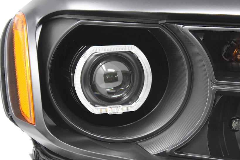 12-15 Honda Pilot LED Projector Black Headlights