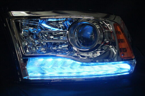 2013-2017 RAM 1500 Chrome LED Projector Headlights