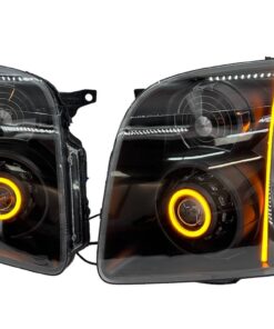 07-14 GMC Yukon XL 1500 Switchback LED Halo Light Black Projector Retrofit Headlights