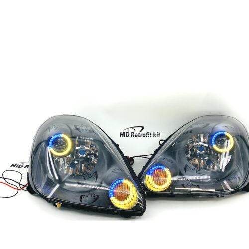 2003-2005 Toyota MR2 Spyder Black Halo LED Projector Headlights