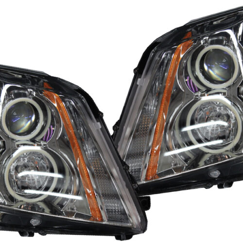 08-14 Cadillac CTS Switchback LED Halo Projector Headlights