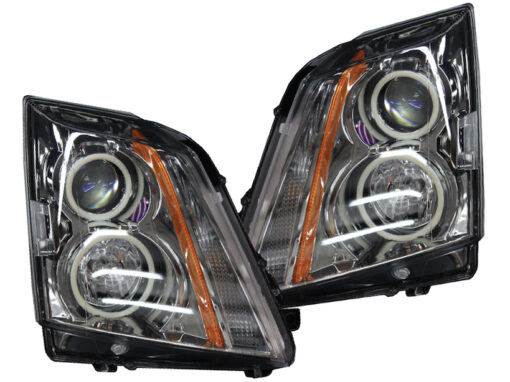 08-14 Cadillac CTS Switchback LED Halo Projector Headlights