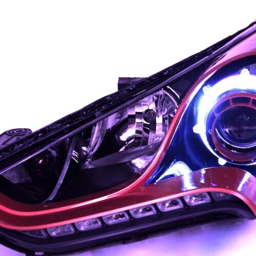 2013-2017 Hyundai Veloster LED Halo Projector Headlights