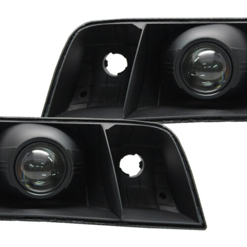 98-11 Ford Crown Victoria Black Projector Headlights