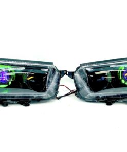 2010-2013 Toyota 4Runner RGBW LED Halo Projector Black Headlights