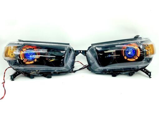 2010-2013 Toyota 4Runner RGBW LED Halo Projector Black Headlights