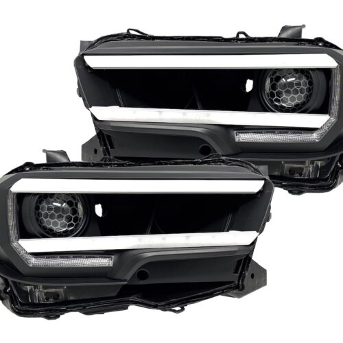 2017 Toyota Tacoma Full LED Custom Retrofit Black Headlights