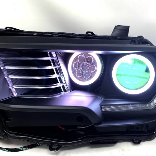 16-19 Toyota Tacoma Quad Retrofit Projector RGB Led Halo Headlights