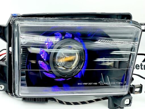 96-02 Toyota 4Runner Black Retrofit Headlights RGBW Led Halo Lights