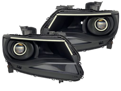 2015-2018 Chevrolet Colorado Led Halo Projector Black Headlights