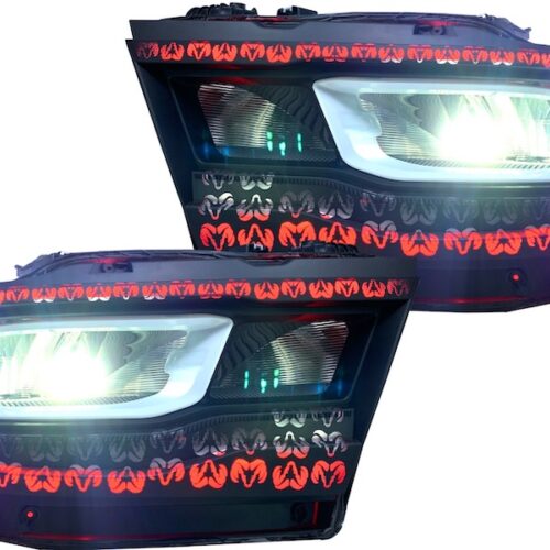 2019+ Ram 1500 LED Headlights Color Changing Outline