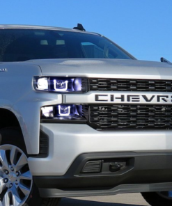 2019 Chevrolet Silverado LED Halo Headlights Custom Black
