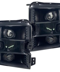 2019 Chevrolet Silverado Black Retrofit Projector Headlights