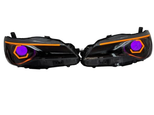2015-17 Toyota Camry LED Headlights Custom Halos Color Changing Demon Eyes