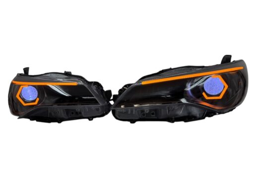 2015-17 Toyota Camry LED Headlights Custom Halos Color Changing Demon Eyes