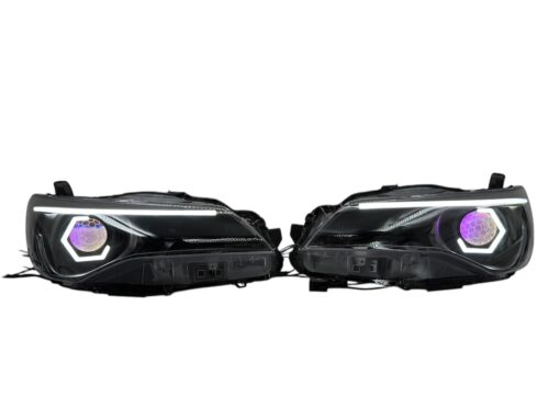 2015-17 Toyota Camry LED Headlights Custom Halos Color Changing Demon Eyes