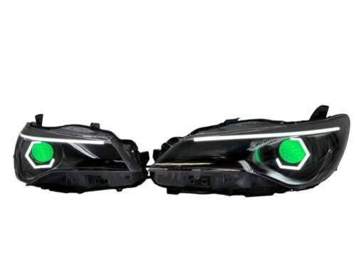 2015-17 Toyota Camry LED Headlights Custom Halos Color Changing Demon Eyes