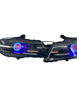 2004-2008 Acura TL RGBW Led Halo Projector Black Headlights