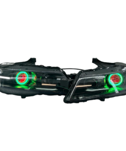 2004-2008 Acura TL RGBW Led Halo Projector Black Headlights