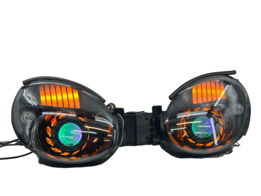 02-03 Subaru WRX Switchback LED Projector Black Retrofit Headlights