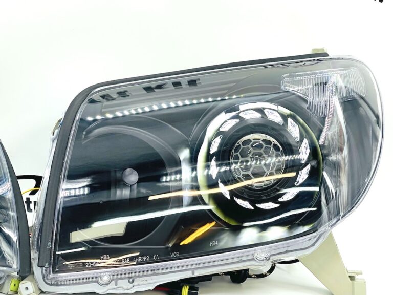 03 05 Toyota 4Runner Black Projector Retrofit LED Switchback Headlights