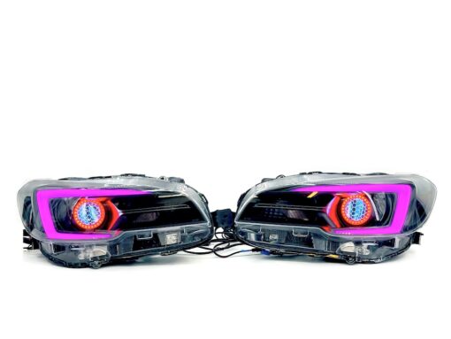 2018-2021 Subaru WRX STI RGBW Led Black Retrofit Headlights