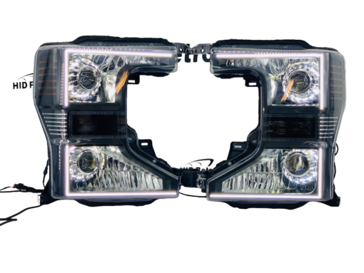 2020-2022 Ford F-250 Superduty Black Projector Switchback Led Headlights