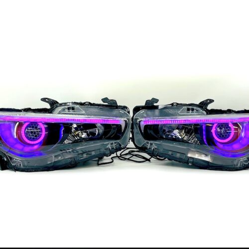 14-17 Infinity Q50 Custom Retrofit Led RGB Halo Headlights
