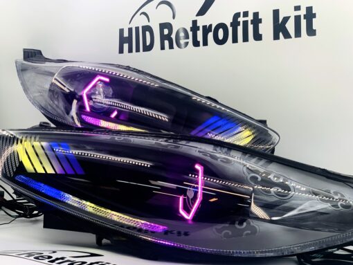 2014-2017 Ford Fiesta Retrofit Gill Headlight Halo Lights