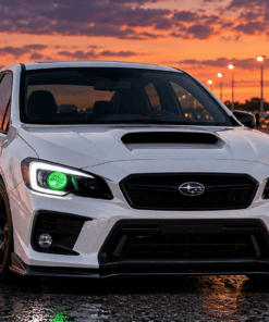 2015-2021 Subaru WRX RGB Led Demon Eye Custom Black Headlights