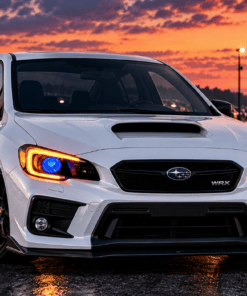 2015-2021 Subaru WRX RGB Led Demon Eye Custom Black Headlights