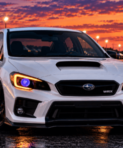 2015-2021 Subaru WRX RGB Led Demon Eye Custom Black Headlights