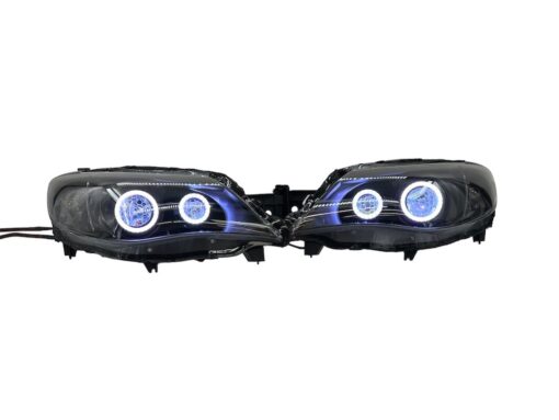 08-14 Subaru Impreza WRX Full LED Quad RGBW Led Halo projector Black Headlights