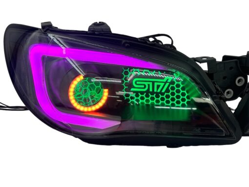 06-07 Subaru Impreza WRX LED RGBW Gill Lights Multicolor C Light Halo Retrofit Headlights