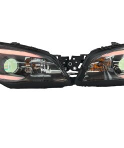 06-07 Subaru Impreza WRX LED Demon Eyes C-Light Custom Retrofit Black Headlights