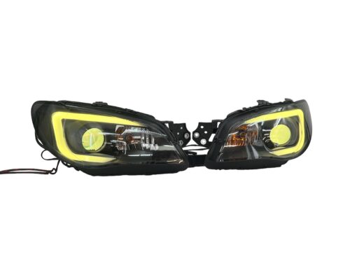 06-07 Subaru Impreza WRX LED Demon Eyes C-Light Custom Retrofit Black Headlights