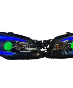 06-07 Subaru Impreza WRX LED Demon Eyes C-Light Custom Retrofit Black Headlights