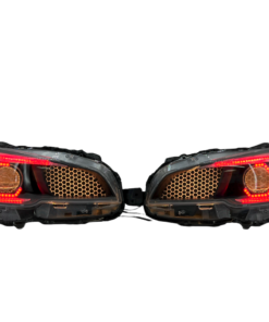 2015-2021 Subaru WRX Hex LED RGBW Halo Black Projector Headlights