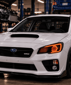 2015-2021 Subaru WRX Hex LED RGBW Halo Black Projector Headlights