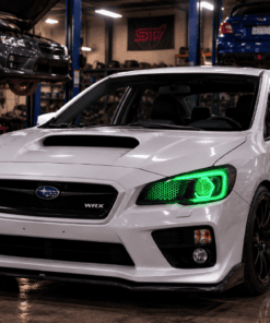 2015-2021 Subaru WRX Hex LED RGBW Halo Black Projector Headlights