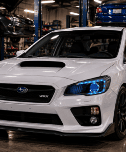 2015-2021 Subaru WRX Hex LED RGBW Halo Black Projector Headlights