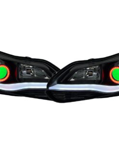 2012-2014 Ford Focus ST Custom Retrofit Led Halo Black Headlights