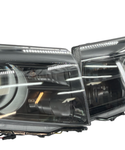 2009-2015 Honda Pilot Black Projector Headlights Switchback LED Halo Lights