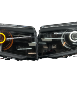 2009-2015 Honda Pilot Black Projector Headlights Switchback LED Halo Lights