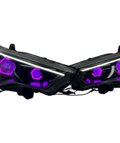 14-22 Toyota 4Runner Limited / TRD Custom Hex Led Halos Demon Eyes Retrofit Headlights