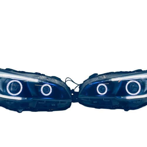 2015-2021 Subaru WRX Quad Halo Projector LED Black Headlights