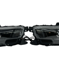 16-20 Toyota Tacoma RGBW Led Custom Halo Projector Black Headlights