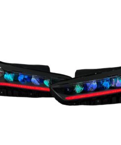 2019-2023 KIA K5 RGBW Multicolor Led DRL Black Headlights