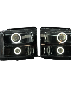 05-07 Ford F-250 Super Duty Quad Biled projector Switchback LED Halo Headlights